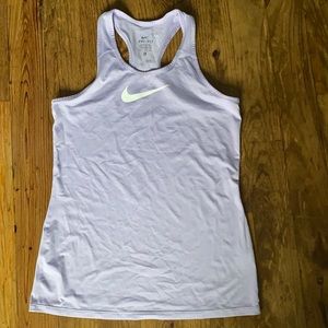 Nike lilac racer back tank, girls XL (fits adult XS,S)